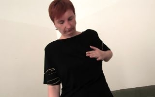 Short haired mature video